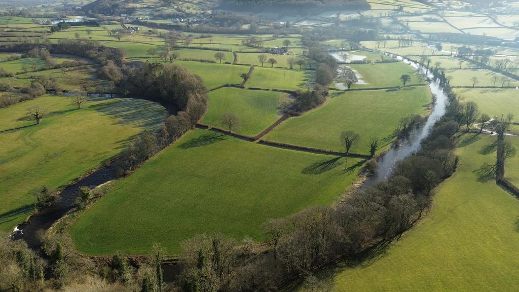 Drone photography of land