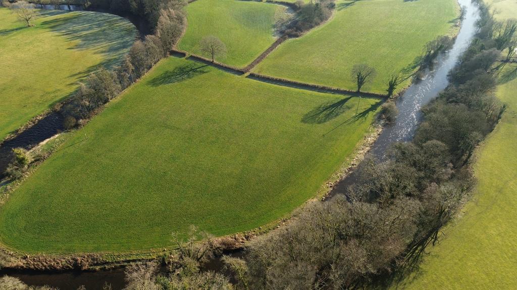 Drone photography of land