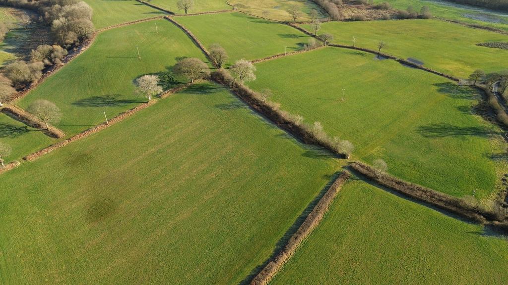 Drone photography of land