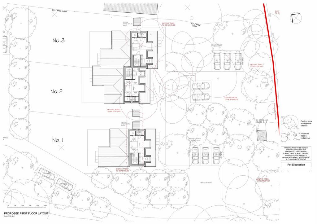 Plots 1 2 3 proposed first floor plans