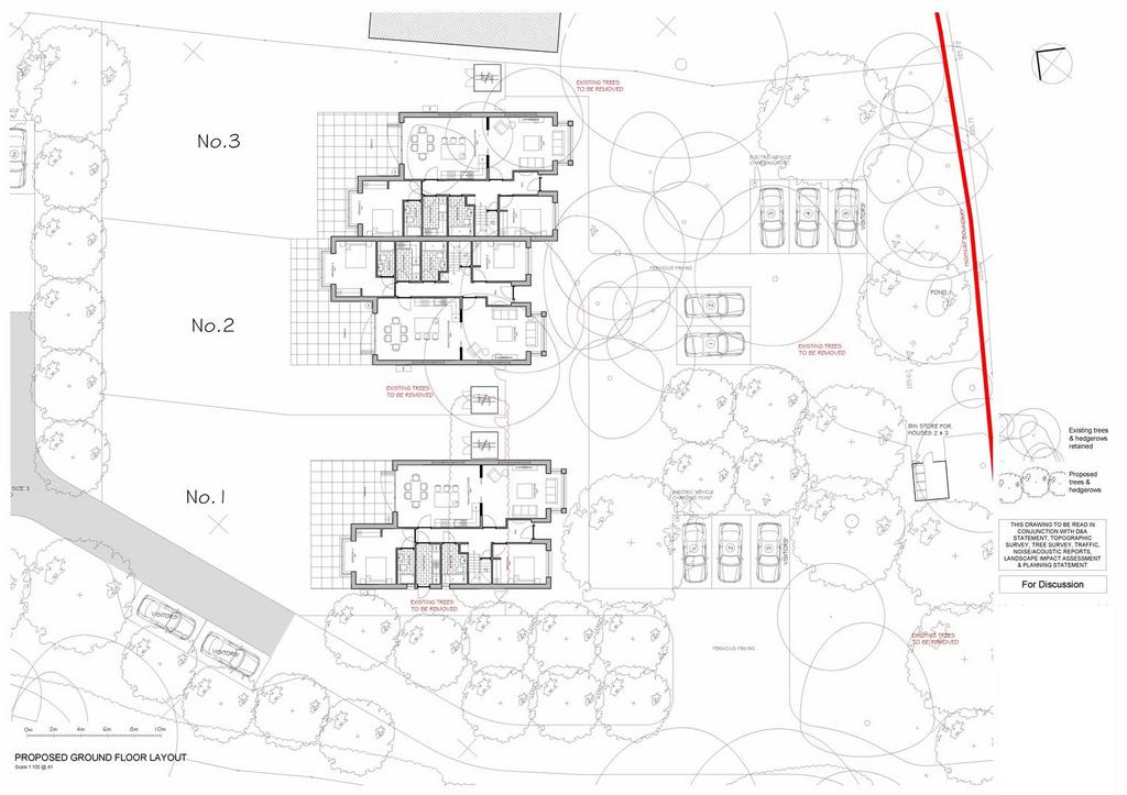 Plots 1 2 3 proposed ground floor plans