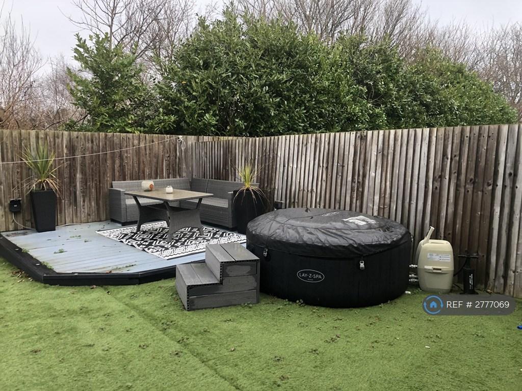 Decking And Hot Tub