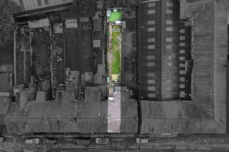 Aerial view of plot