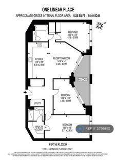 3 bedroom flat to rent, Ponton Road, London, SW11