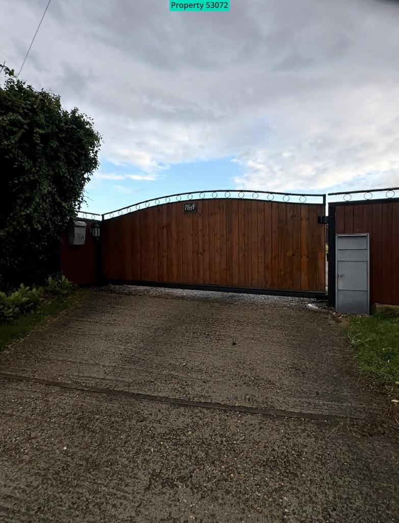 Gates at entrance to property