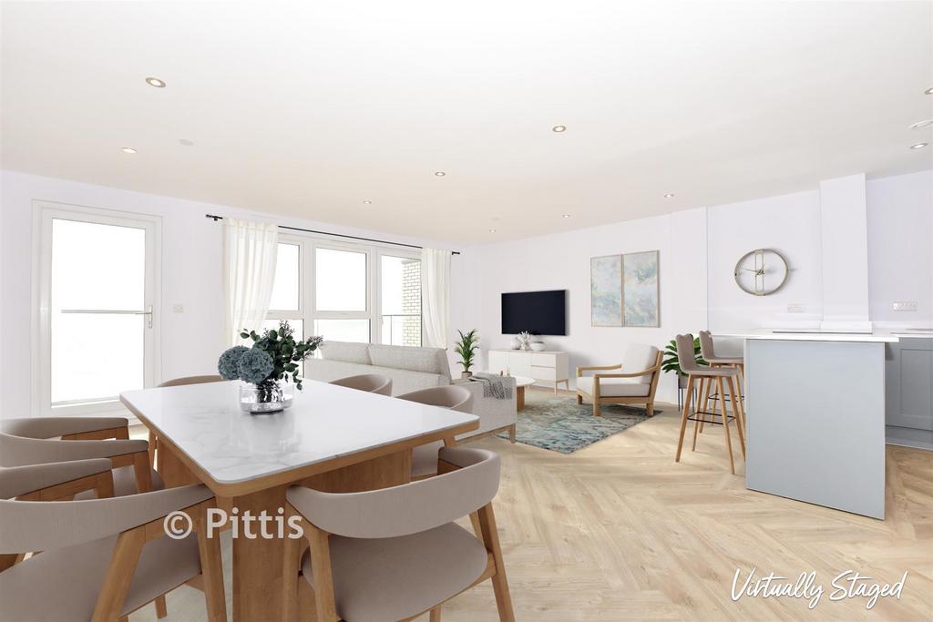 Staged Lounge Kitchen Diner