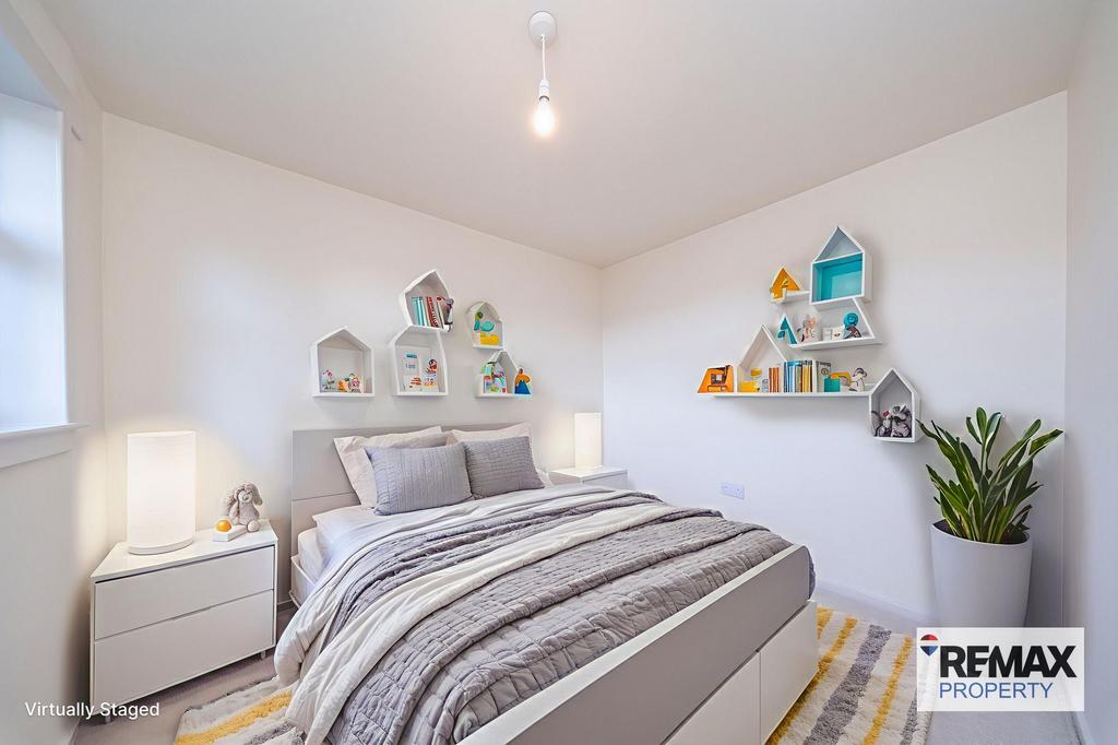 Virtually Staged Bedroom Three