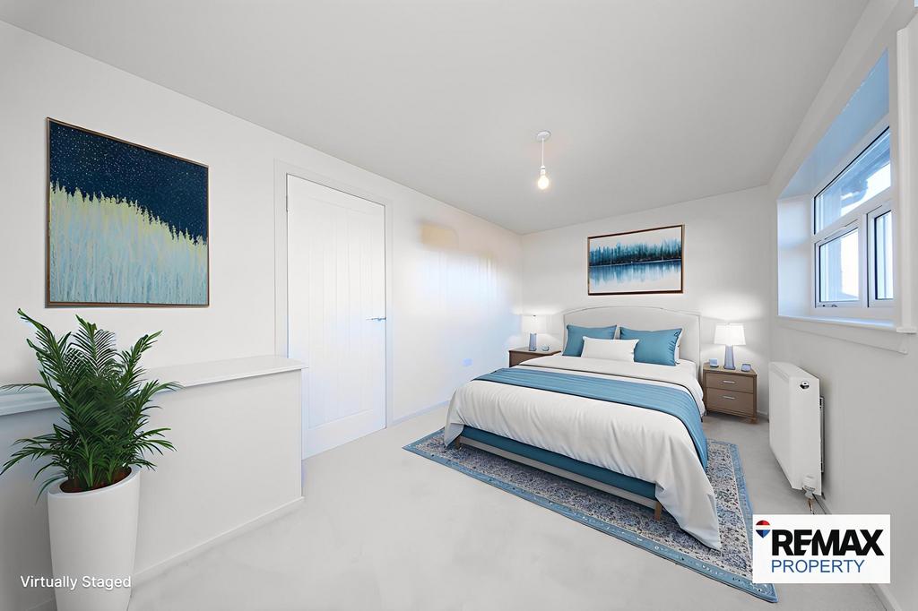 Virtually Staged Bedroom Two