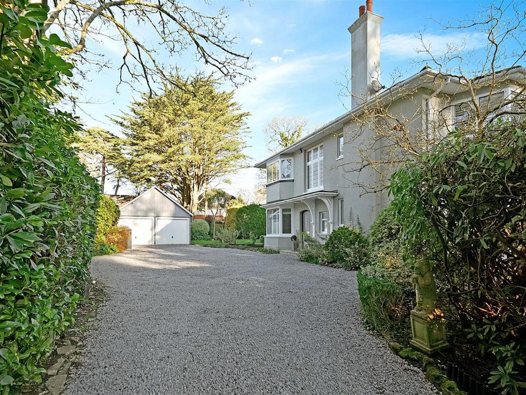 Drive, double garage, house