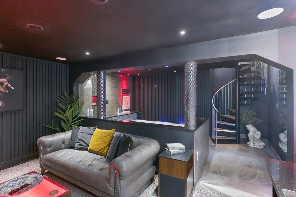 Lower ground floor cinema room