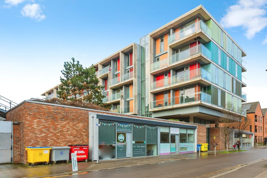 Apartment building facade, block of apartments