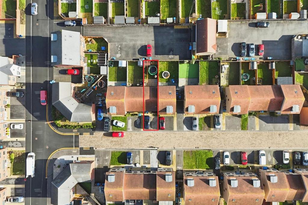Aerial view of the property