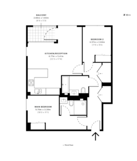 2 bedroom apartment for sale, Meadows House, Park Street Chelsea Creek, London, SW6