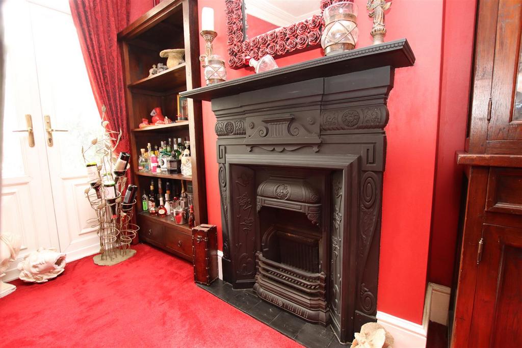 Reception room, fireplace