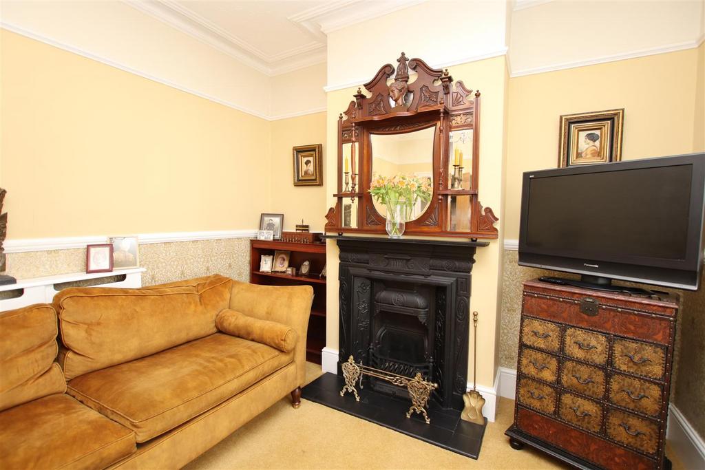 Living room, fireplace