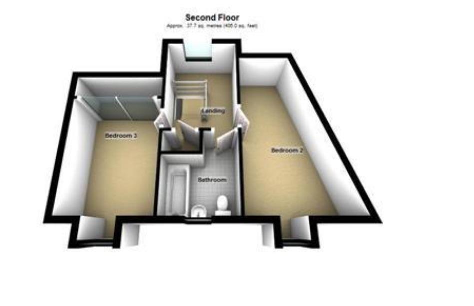 Floor plan - Second/top floor