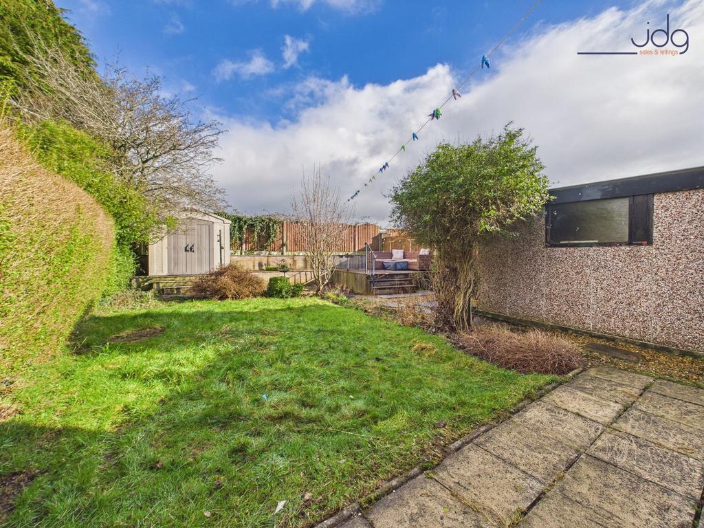 North East facing garden with a mixture of...