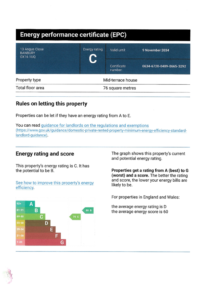 EPC Certificate