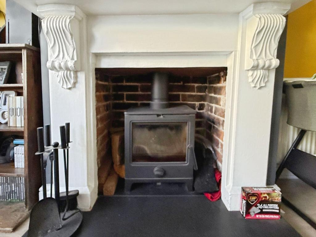 Log Burner in Lounge