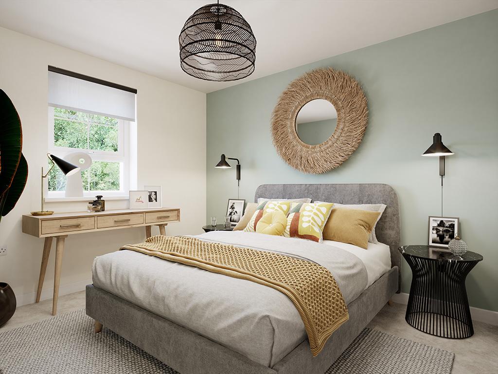 Internal image of the third bedroom in the...