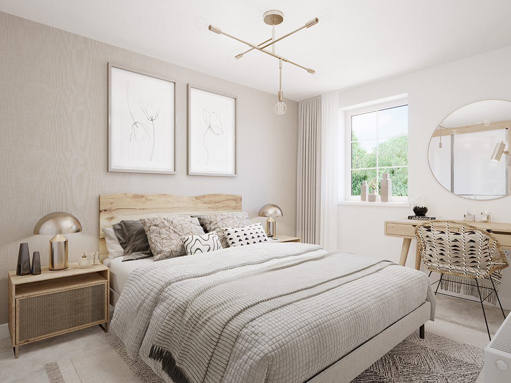 Internal image of the second bedroom in the...