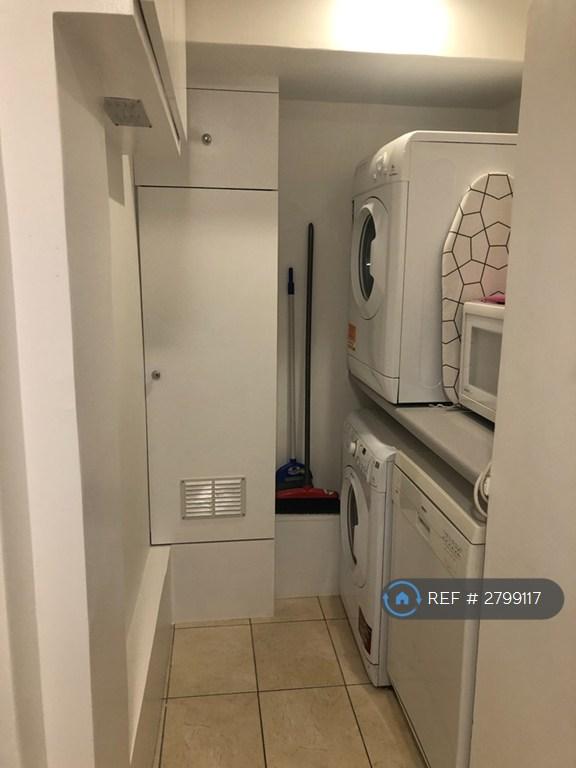 Utility Area With d/w, w/m, Dryer + Microwave
