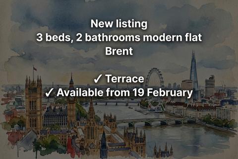3 bedroom flat to rent, Granville Road