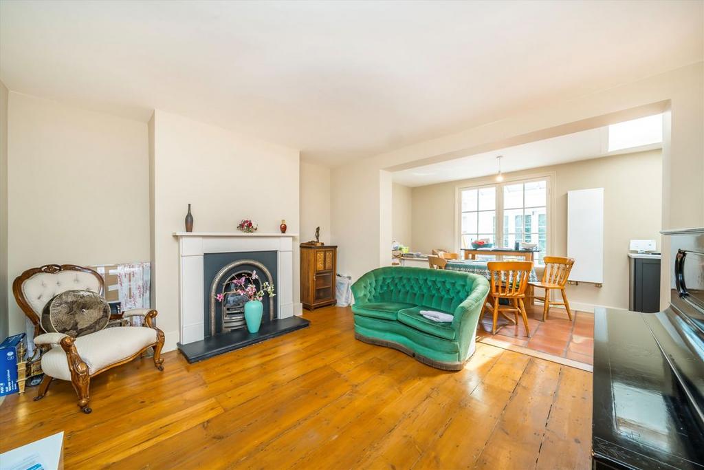 Open-plan living area, open plan living, fireplace