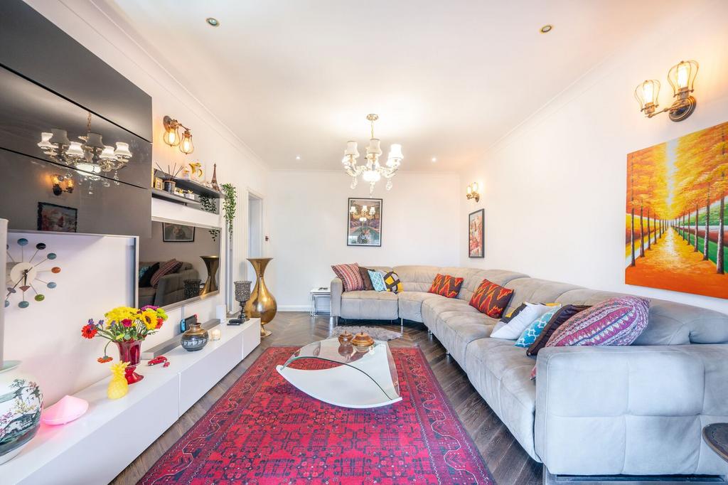 Living room, fireplace