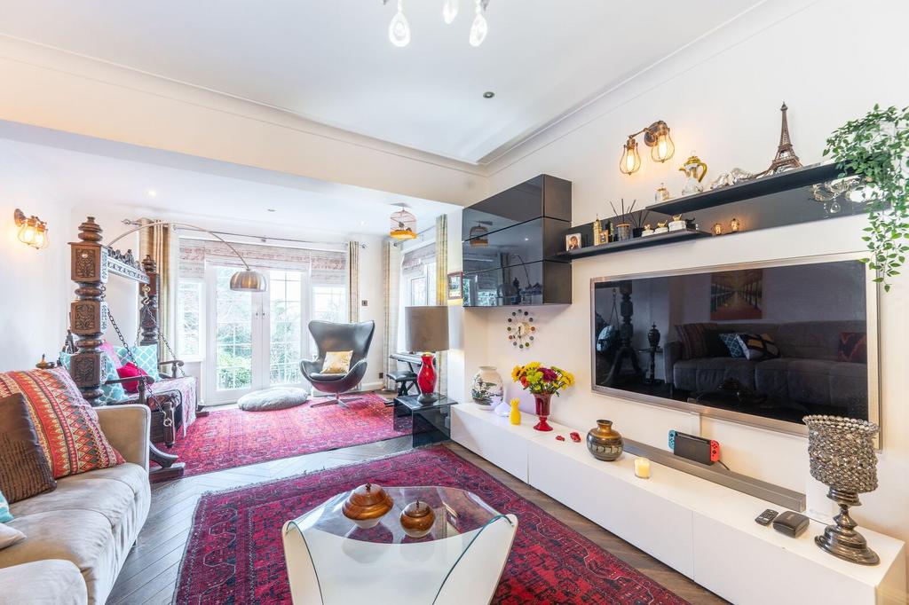 Open-plan living area, open plan living