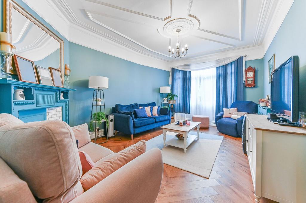 Living room, fireplace