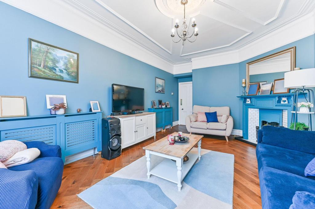 Living room, fireplace