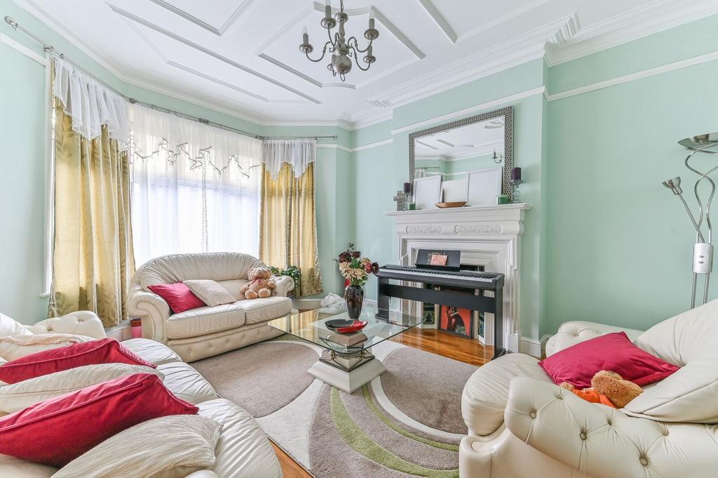 Living room, fireplace