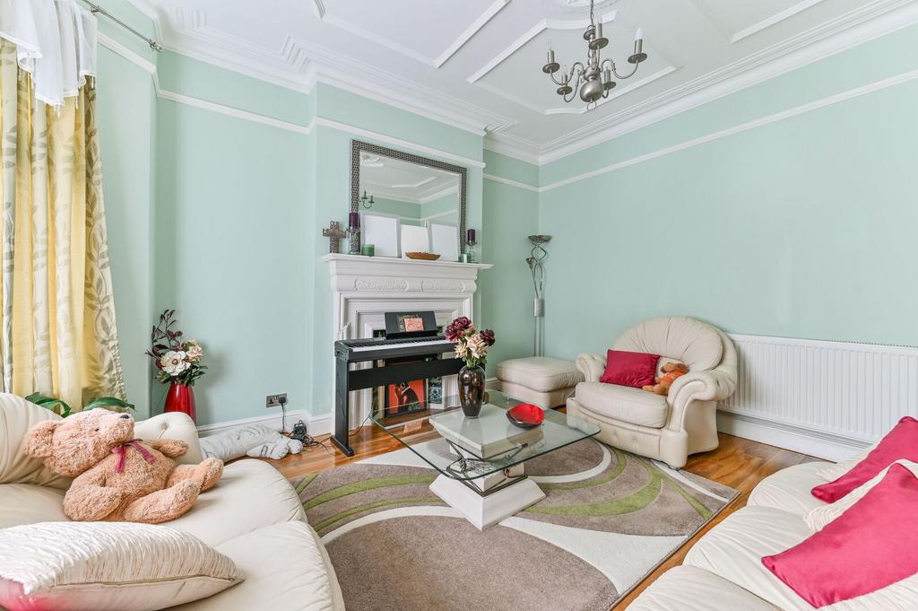 Living room, fireplace