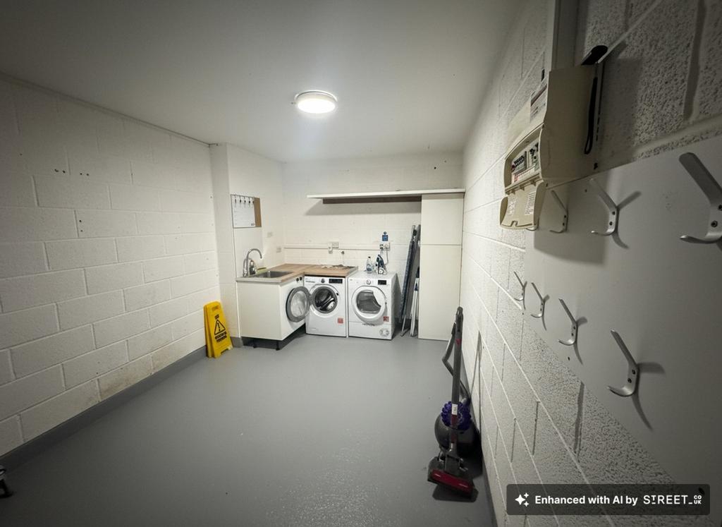 Communal laundry space
