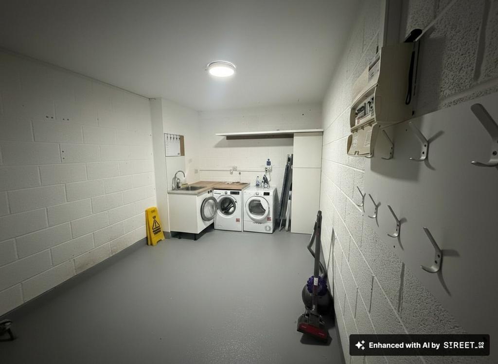 Communal laundry space