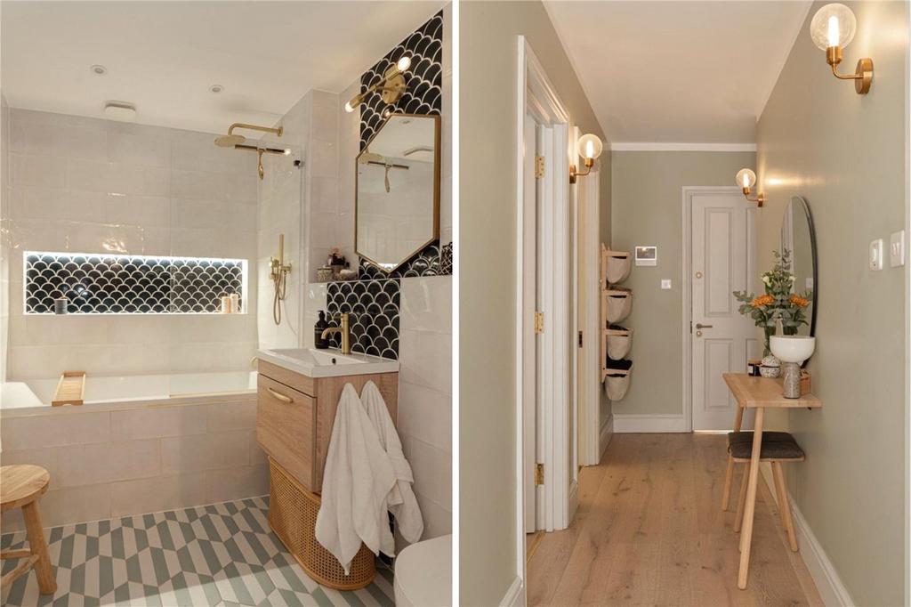 Bathroom and Hallway