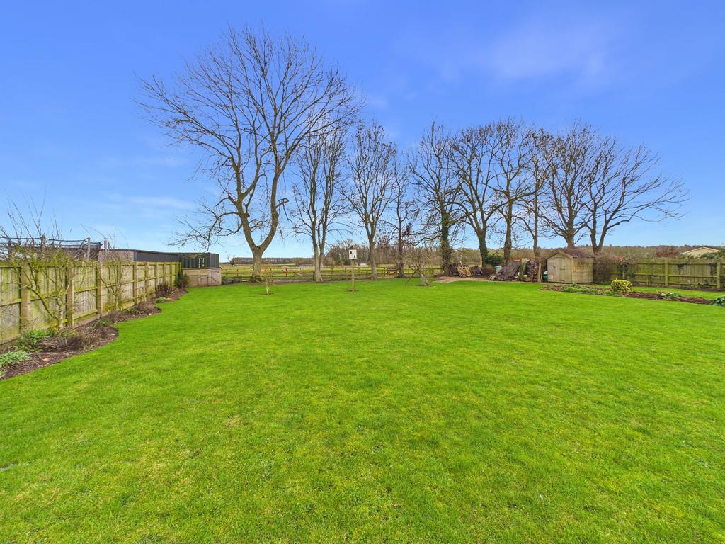 Large garden with open view