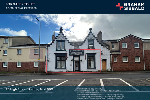 Retail property (high street) for sale, 93 High St Airdrie ML6 0DX