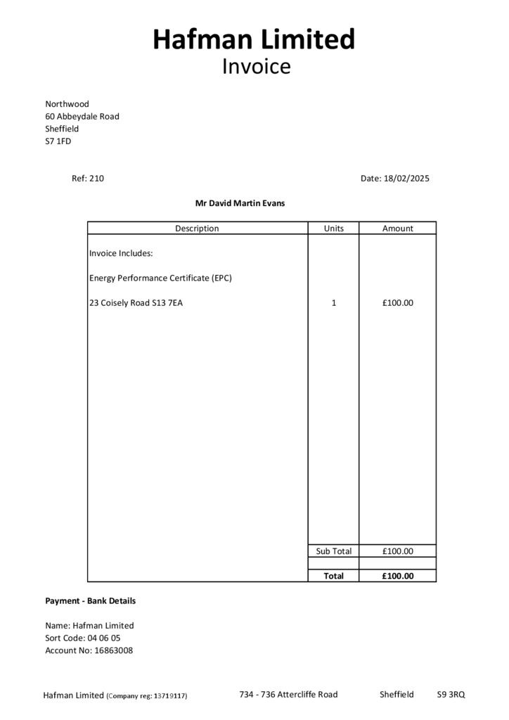 EPC Certificate