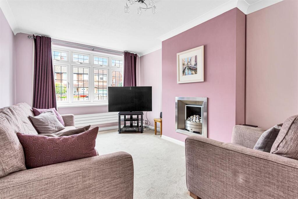 Living room, fireplace