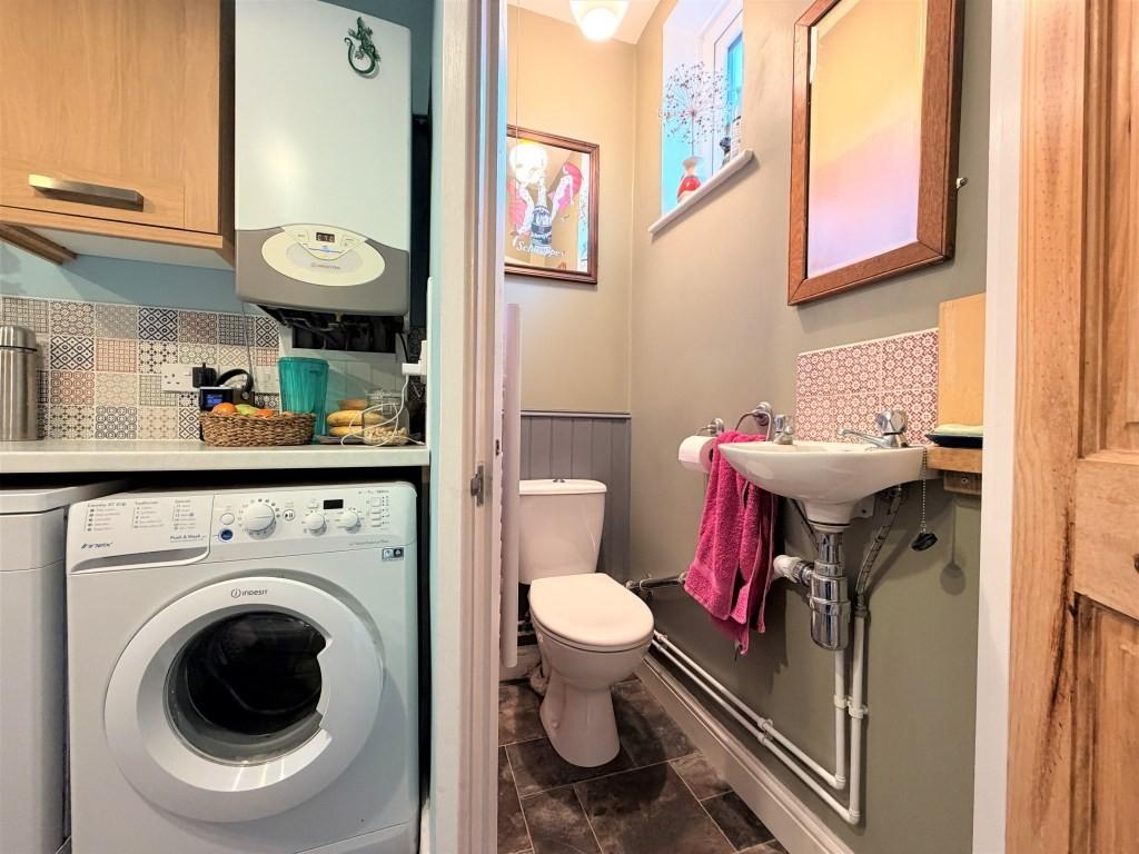 Kitchen and cloakroom