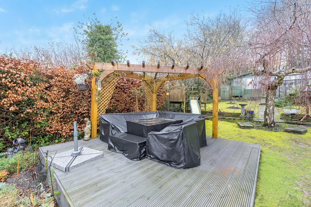 Decking area, garden