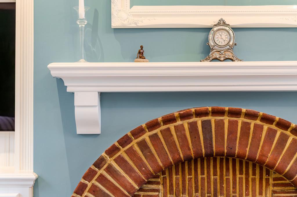 Reception room, fireplace