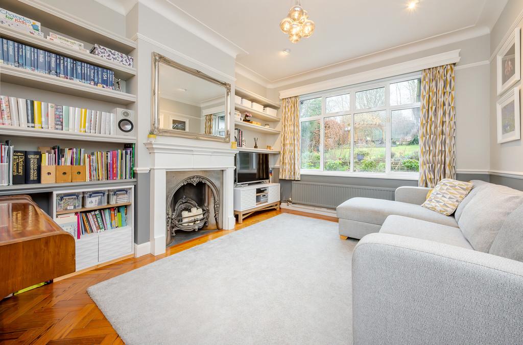 Living room, fireplace