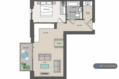1 bedroom flat to rent, Plowden Road, London, SE3