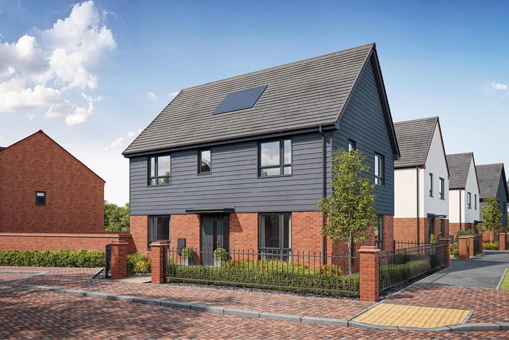 Artist's impression of a typical Plumdale home