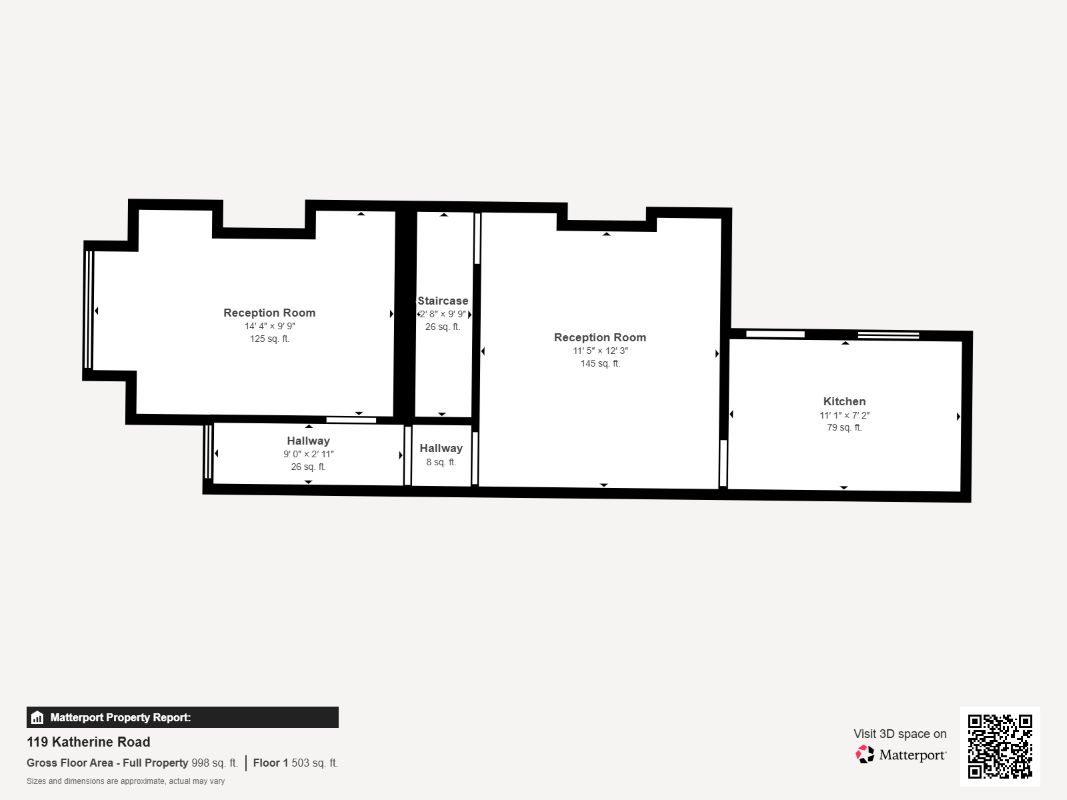2 bedroom terraced house for sale - Floor Plan
