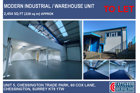 Warehouse to rent, 60 Cox Ln Chessington KT9 1TW
