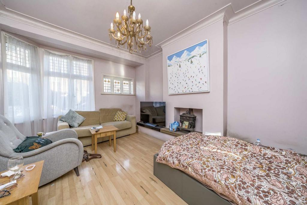 Living room, fireplace